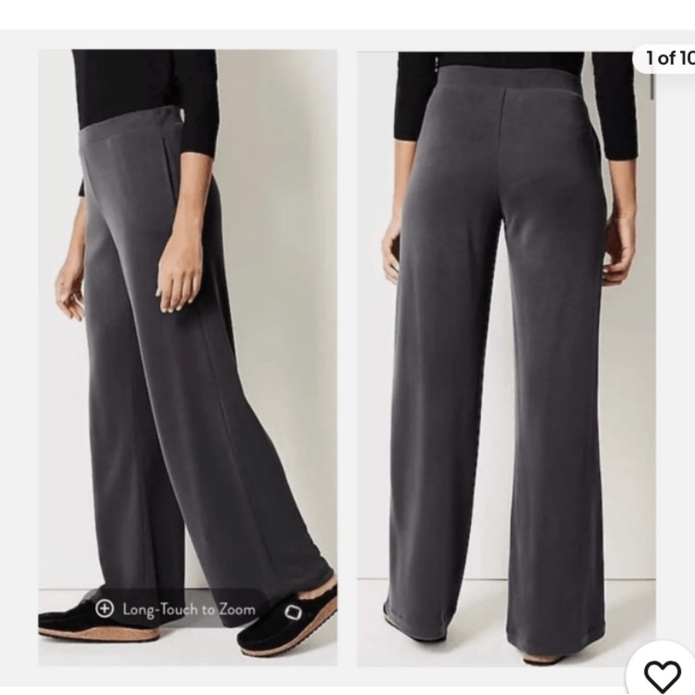 J Jill Sand Washed Gray Pants